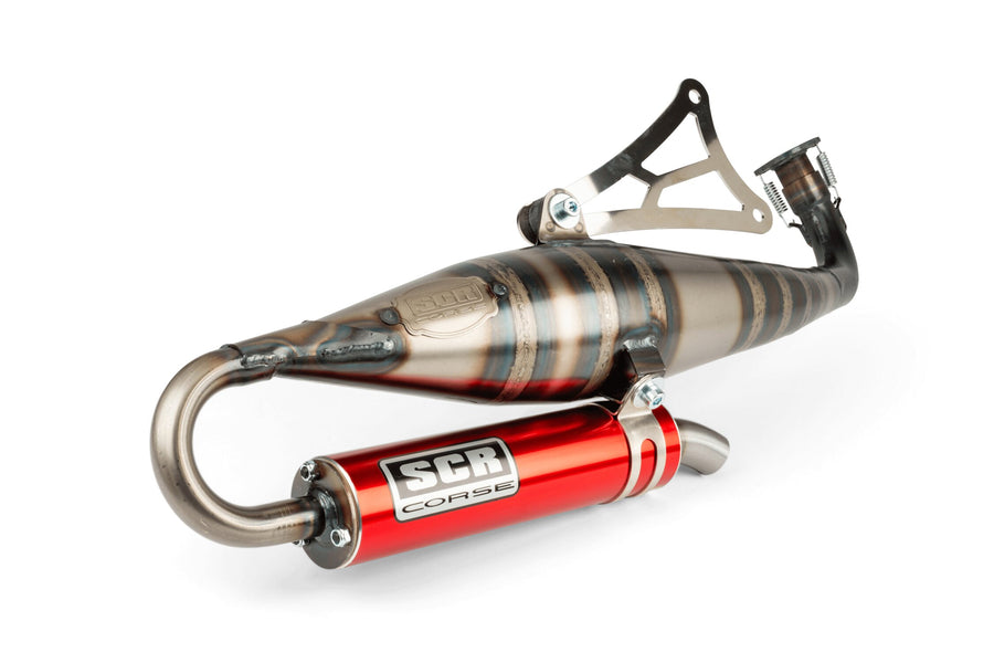 Aprilia SR Netscaper 50 2T LC - Auspuff Handmade 70 rot