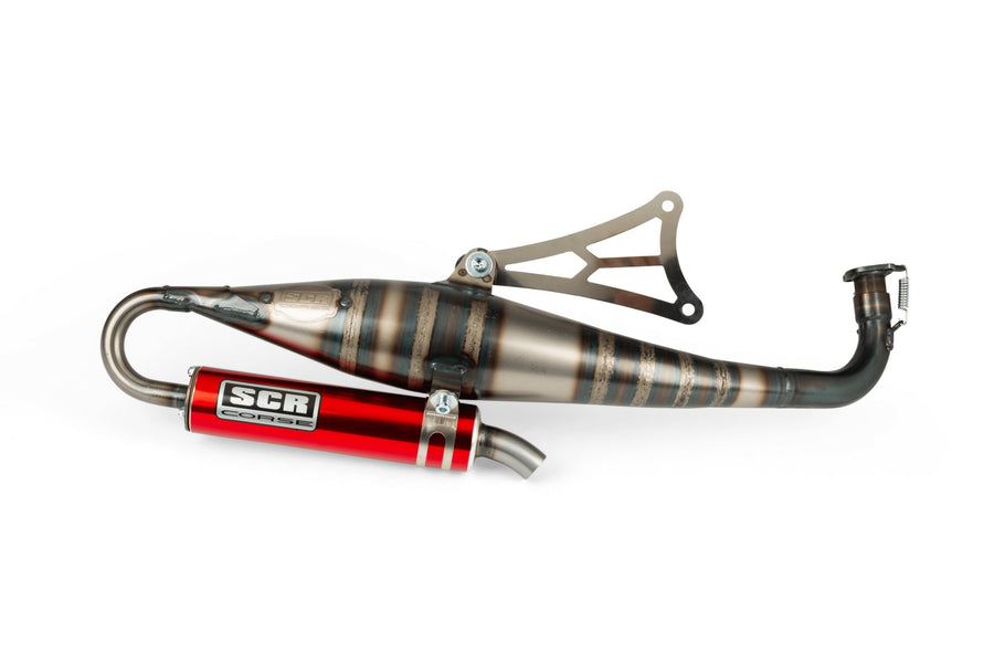 Aprilia SR Netscaper 50 2T LC - Auspuff Handmade 70 rot