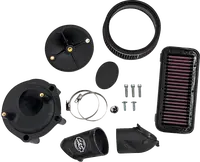 Indian CHALLENGER 108 Limited [2025-2026] - Stealth Luftfilter-Kit mit Abdeckung – Oberfläche: Silber – Bild 3