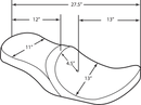 harley davidson touring [DRAG SPECIALTIES] – touringsæde med lav højde-6