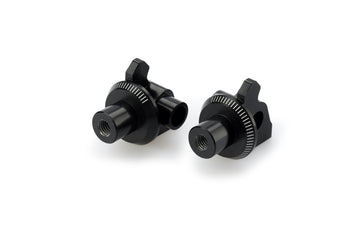 APRILIA CAPONORD 1200 [2016] – Adapter fodstøtte gummipude “Rider” – Sort - 0