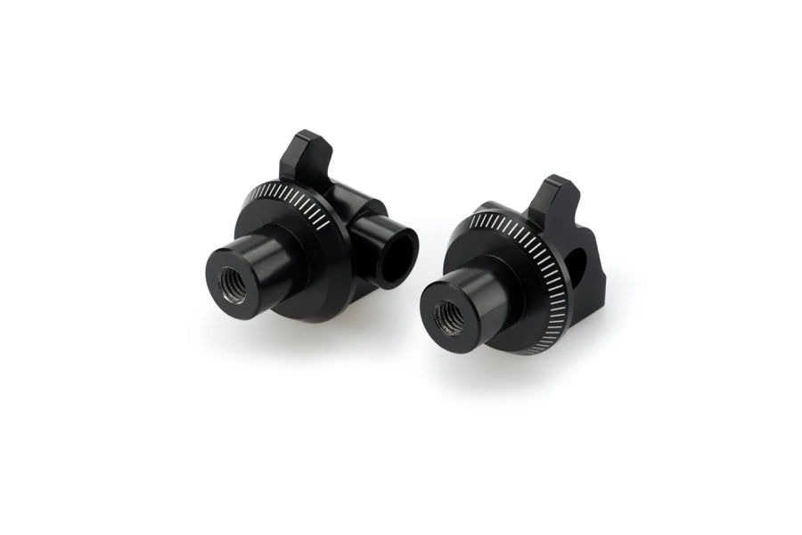 APRILIA CAPONORD 1200 [2016] – Adapter fodstøtte gummipude “Rider” – Sort