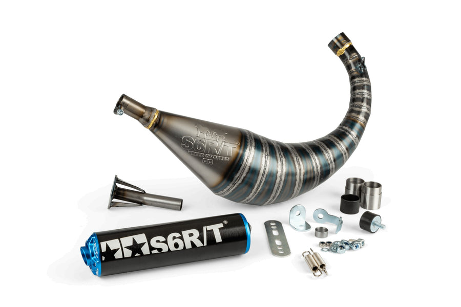 Beta RR Enduro 50 2T - Udstødning R/T 70 - 80 Sort / Blå