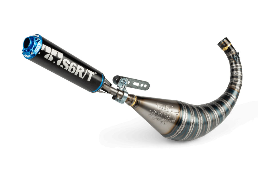 Beta RR-T SM 50 2T - Auspuff R/T 70 - 80 Schwarz / Blau