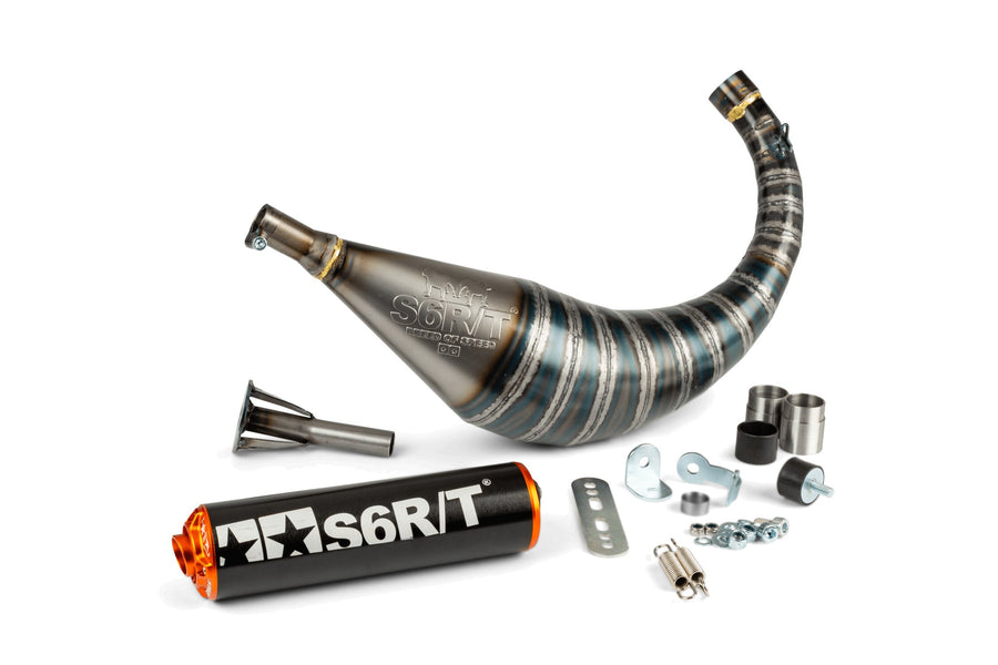 Beta RR SM 50 2T - Auspuff R/T 70 - 80 Schwarz / Orange