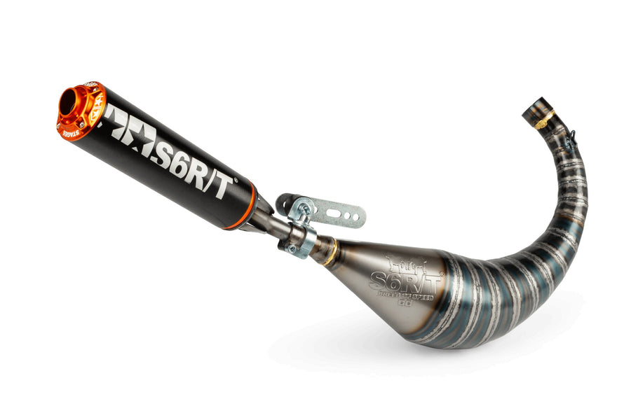 Beta RR SM 50 2T - Auspuff R/T 70 - 80 Schwarz / Orange