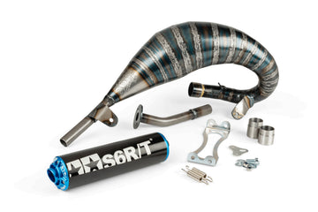Beta RR Enduro 50 2T - Udstødning R/T 70 - 80 Sort / Blå