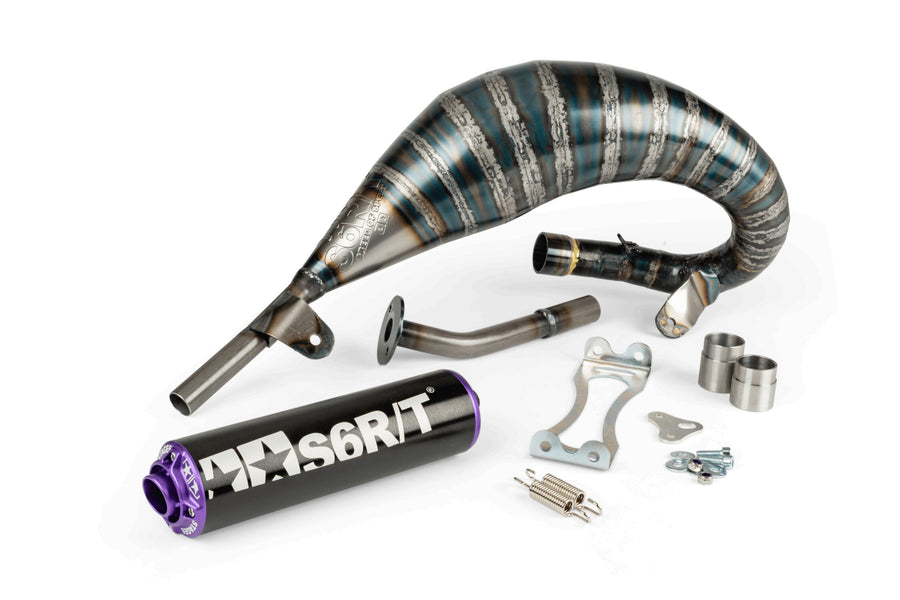 Beta RR Enduro 50 2T - Udstødning R/T 70-80 Sort / Lilla