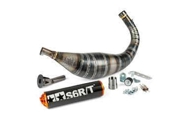 Beta RR-T SM 50 2T - Auspuff R/T 80–90 Schwarz / Orange