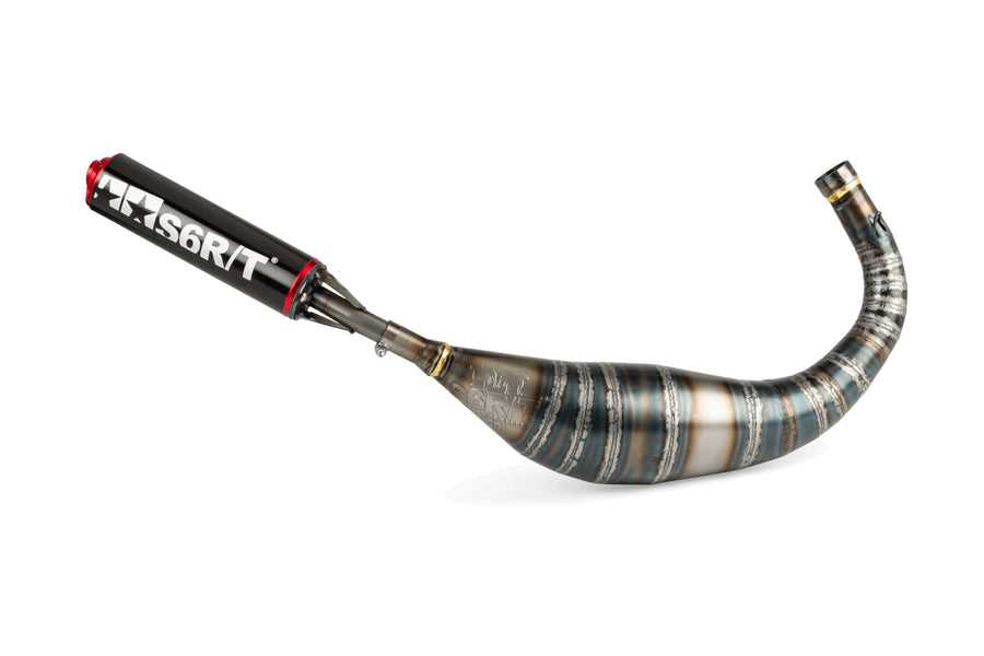 Beta RR-T SM 50 2T - Auspuff R/T 80–90 Schwarz / Rot
