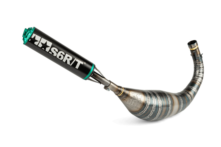Beta RR SM 50 2T - Auspuff R/T 80–90 Schwarz / Türkis