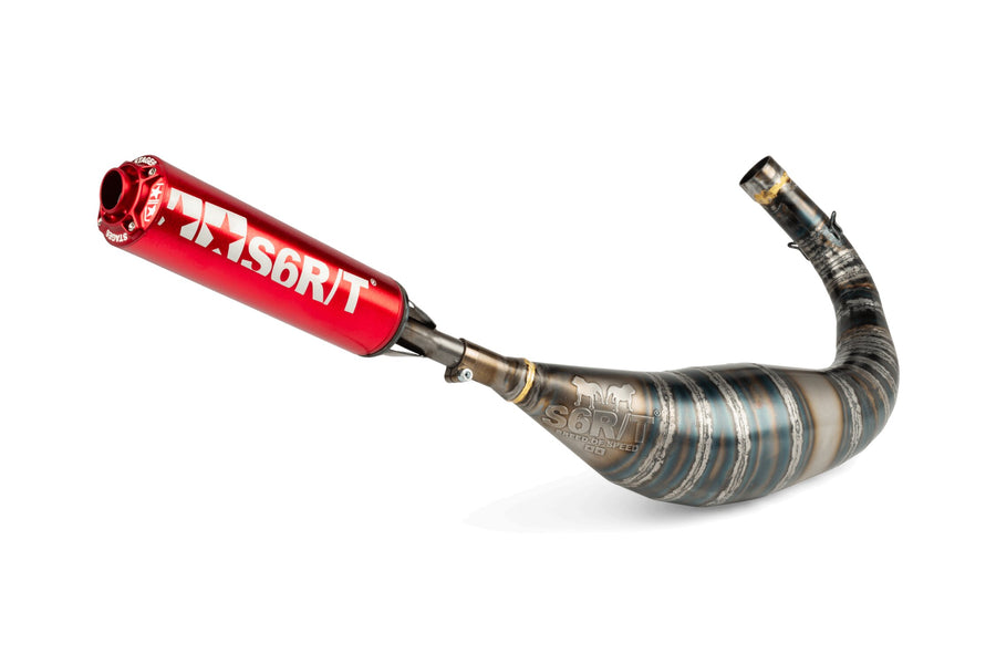 Peugeot XPS-Enduro 50 2T AM6 - Auspuff R/T 90-100 Rot
