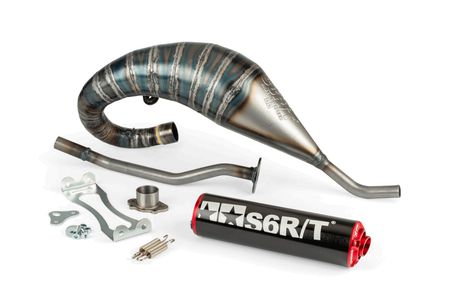 Derbi Senda DRD Racing SM 50 2T D50B0 [2012–] - Auspuff R/T Hoch Schwarzrot