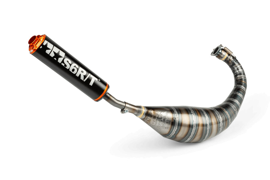 Derbi Senda DRD Racing SM 50 2T D50B0 [2012–] - Auspuff 80-90 Schwarz / Orange