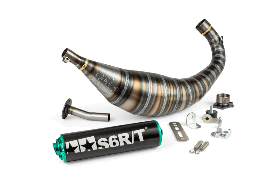 Derbi Senda DRD Racing SM 50 2T D50B0 [2012–] - Auspuff R/T Schwarz Türkis