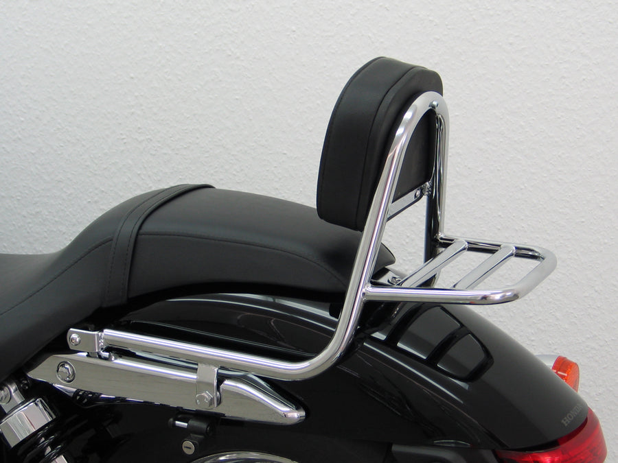 Honda Shadow VT 750 C Black Spirit [2010-2011] - Sissy Bar lavet af rør med puder og bagageholder