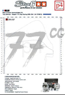 Beta RR SM 50 2T - Motorpack Zylinder Auspuff Big Racing 77ccm