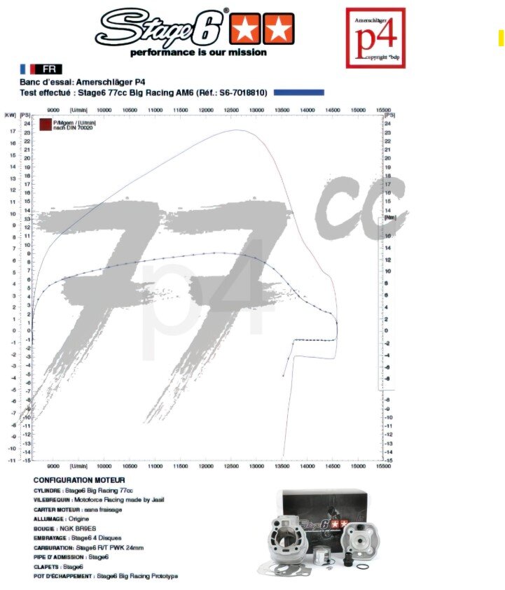 Aprilia RX Factory 50 2T - Motorpack Big Racing 77ccm