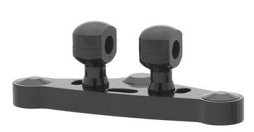 Aluminium stigning for styret med 25 aluminiumstiger for styret med 25,4 mm (1 ′) Ø, 50 mm høj, sort anodiseret. Med 1/2 ″ UNC -tråd.