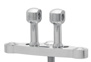 Aluminiumsriser for styret med 25 aluminiumstiger for styret med 25,4 mm (1 ′) Ø, 100 mm høj, poleret. Med 1/2 ″ UNC -tråd.