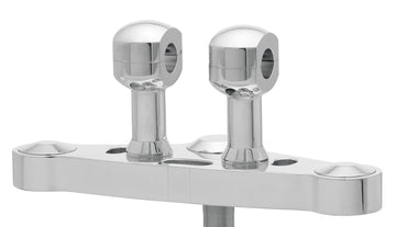 Aluminiumsriser for styret med 31-aluminium stigning for styret med 31,75 mm (1 1/4 ′) Ø, 75 mm høj, poleret. Med 1/2 ″ UNC -tråd.