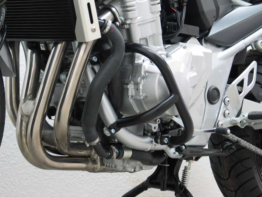 Suzuki GSF 650 Bandit (vandkølet) [2007-2008] -Motorbeskyttelsesbjælke, stabil, sort
