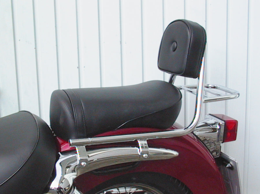Suzuki VL 125 LC Indtrængende [1999-2007] - Sissy Bar fra Rør med puder og bagageholder