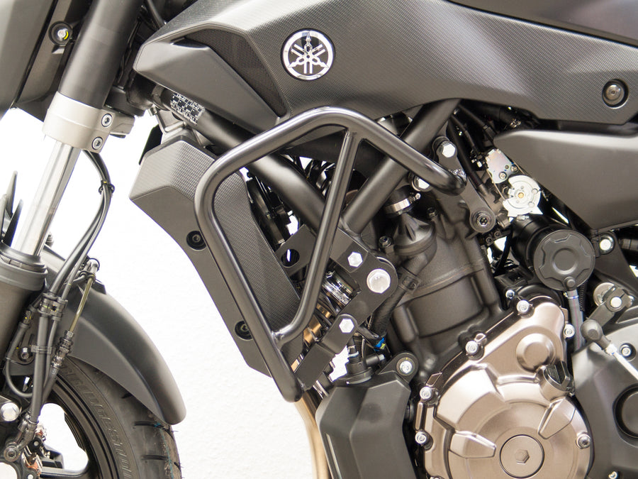 Yamaha MT-07 [2014-2017] -beskyttende bar, ovenfor, sort