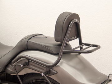 Yamaha XVS 1300 Custom [2014-2016] - Sissy Bar lavet af rør med puder og bagageholder, sort