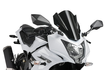KAWASAKI NINJA 250SL 2015-2017 - PUIG Z-Racing Skærm | Sort | PUIG 7630N