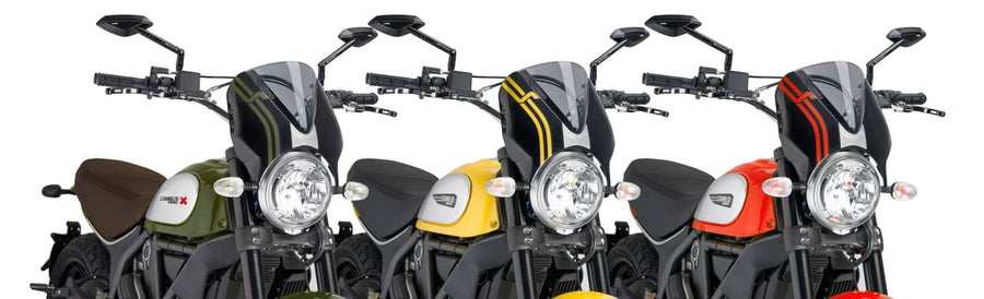 DUCATI SCRAMBLER 800 ICON DARK [2025] – RetroVision forrudevisir – sort
