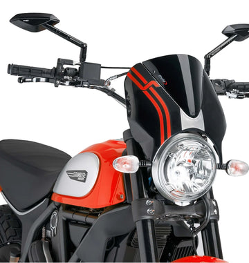 DUCATI SCRAMBLER 800 ICON DARK [2025] – RetroVision forrudevisir – sort - 0