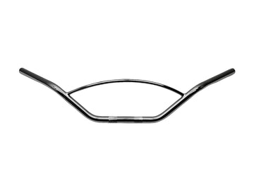 Motorcykeldriver Ø 25 - Styret med afrundet strut Ø 12 mm, 870 mm bred, sort