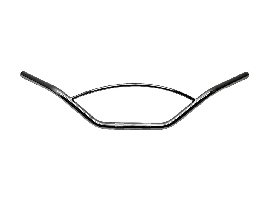 Motorcykeldriver Ø 25 - Styret med afrundet strut Ø 12 mm, 870 mm bred, sort