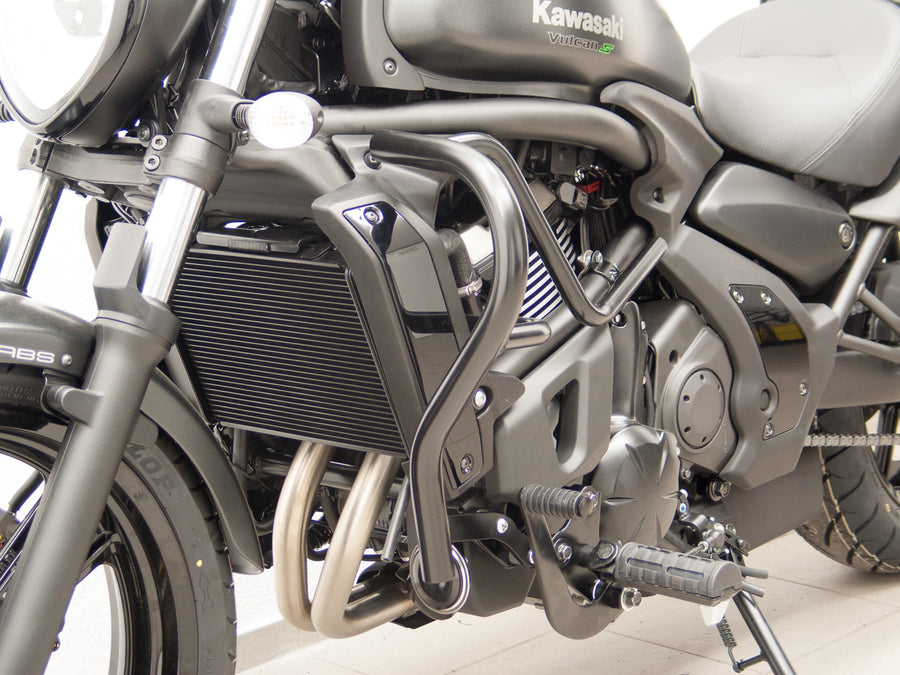 Kawasaki Vulcan S (EN650A) 2015-2020 og (EN650J) 2021- [2015-2020]- Beskyttelsesbjælke 2 TLG., Sort