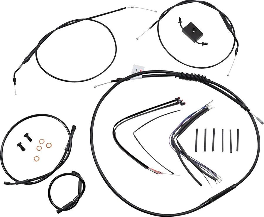 harley davidson sportster 883 iron xl [BURLY BRAND] - Forlænget styr og bremselinjesæt til Sportster med ABS