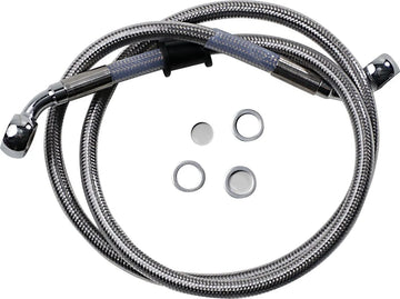 Harley Davidson Softail Street Bob FXBB [DRAG SPECIALTIES] - Bremseledningssæt i rustfrit stål - 0