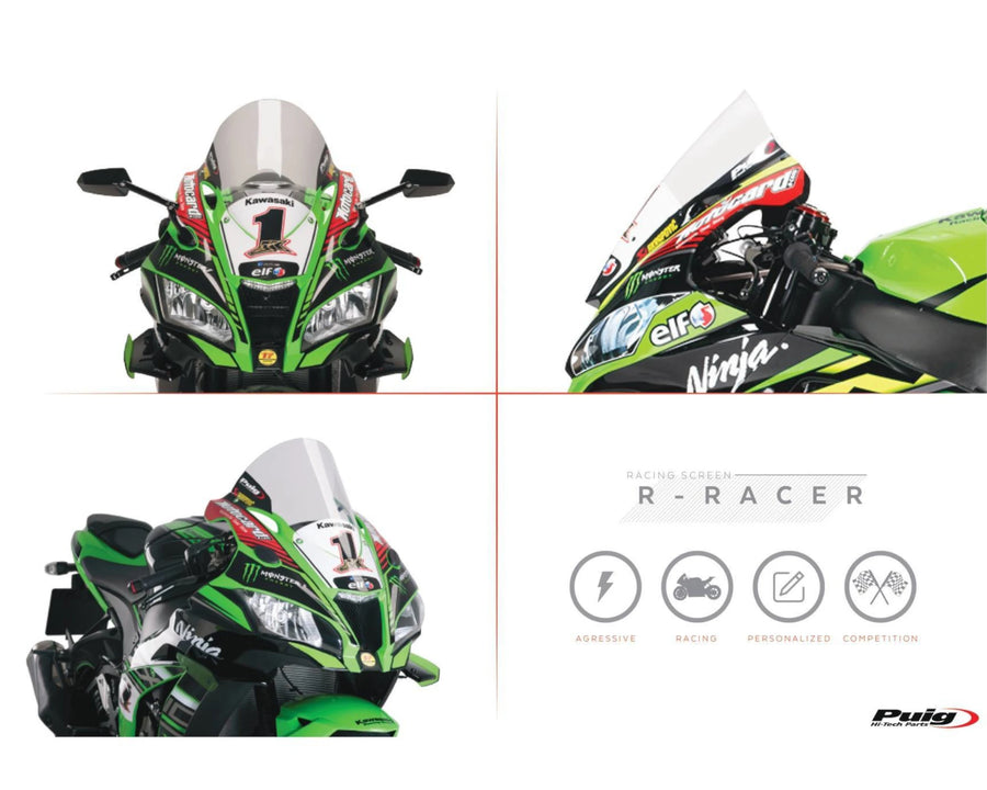 KAWASAKI ZX-10RR NINJA PERFORMANCE [2018] – R-Racer skærm – Gennemsigtig