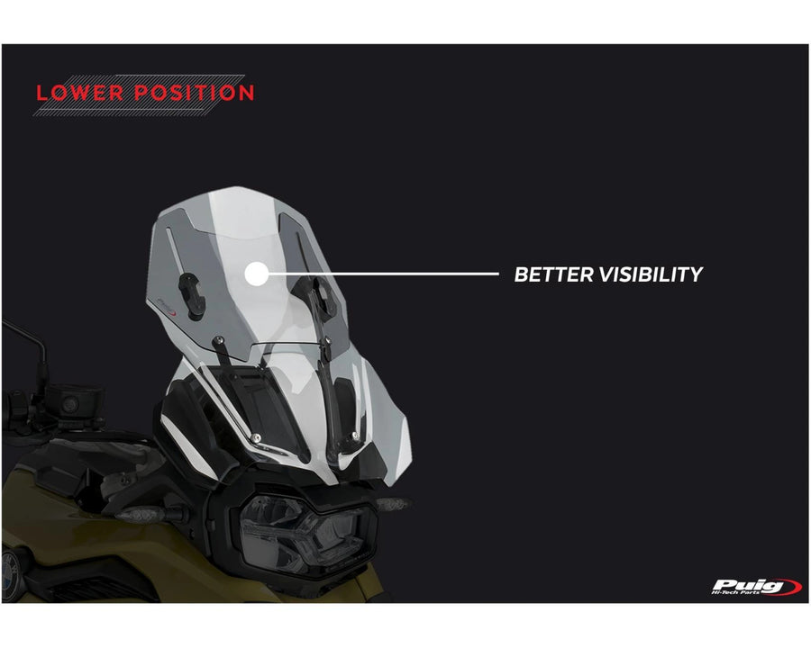 BMW F 800 GS [2025] – Justerbar forrude – kraftigt tonet