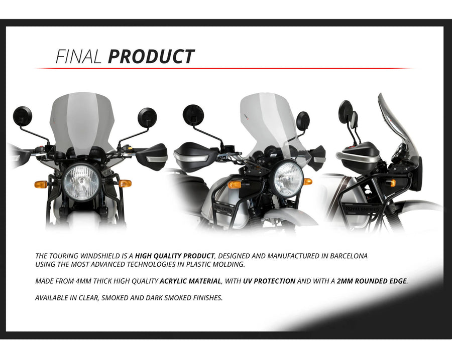 ROYAL ENFIELD HIMALAYAN 410 [2023] – Touring Screen – Gennemsigtig