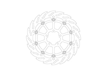 Ktm Duke 990 R ABS [2025-2026] - Flame Series Bremsscheibe – Oberfläche: Schwarz, Silber, Edelstahl – Bild 2