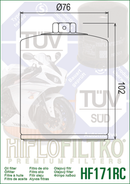 Harley -Davidson Ultra Limited flhtk [Hiflofiltro] - Performance Oil Filter Chrom-2