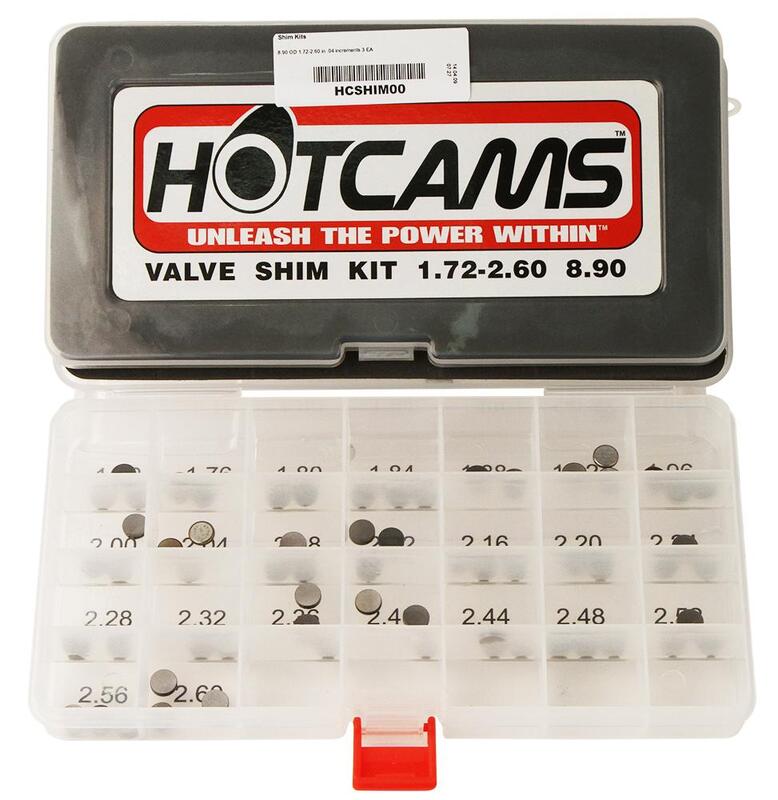 Ktm Sx-F 250 [HOT CAMS] - ventilskiver Ø8,90x1,72 til 2,6mm - sæt med 3 stk.