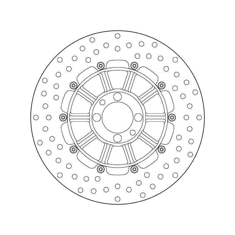 Bmw K 100 Rt [BREMBO] - Serie Oro rund stiv bremseskive