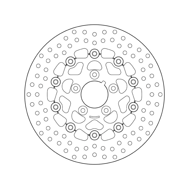 Harley Davidson Flstc [BREMBO] - Series Oro rund flydende bremseskive