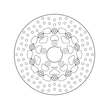 Harley Davidson Flstf [BREMBO] - Series Oro rund flydende bremseskive - 0
