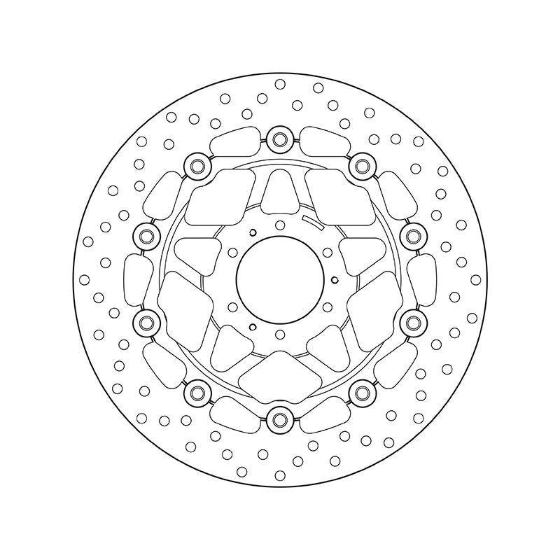 Honda Xl 1000 V Varadero Abs [BREMBO] - Series Oro rund flydende bremseskive