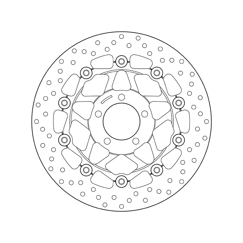 Kawasaki Zr [BREMBO] - Series Oro rund flydende bremseskive