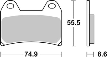 Moto Guzzi Stelvio 1200 8V [BREMBO] - Competition Carbon Keramiske bremseklodser - 07BB19RC