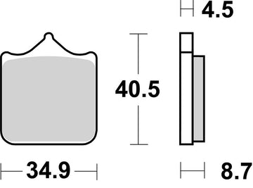Gasgas Sm 700 [BREMBO] - Competition Carbon Keramiske bremseklodser - 07BB33RC